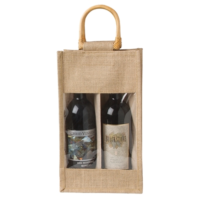 New Orleans Saints - Pinot Jute 2 Bottle Insulated Wine Bag